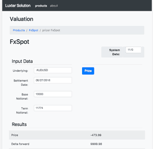 Interactivepricing.com Web client